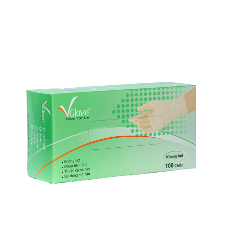 Găng Tay Y Tế VGLOVE Khải Hoàn ( Hộp 100 cái)