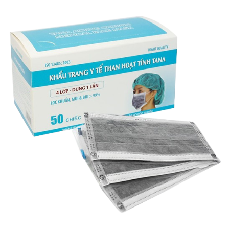 Khẩu trang Y tế than hoạt tính