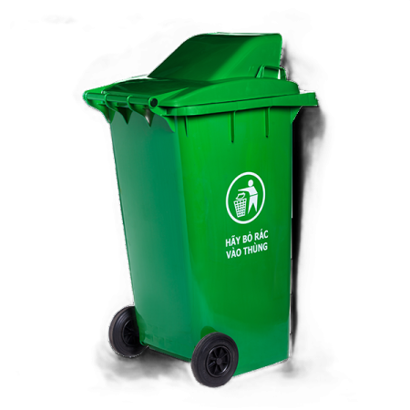 Thùng rác 240L xanh, đỏ, vàng