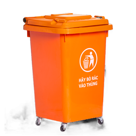 Thùng rác 60l xanh, đỏ, vàng, cam